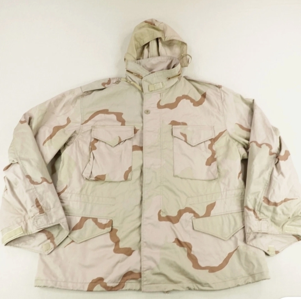 Camo Beige and Brown Men's Jacket